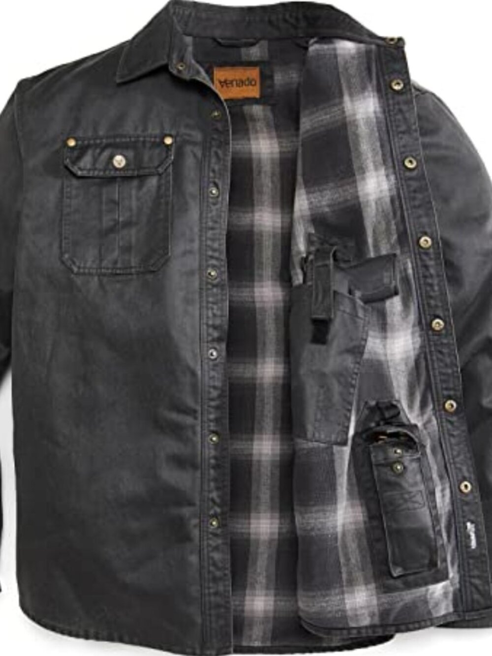 Bountyman Concealed Carry Shirt Jacket - Black | Large